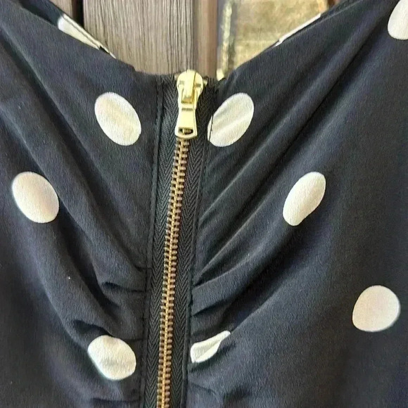 MARC BY MARC JACOBS "Hot Dot" Black and White Polka Dot Print Dress Size 2 - Picture 9 of 10